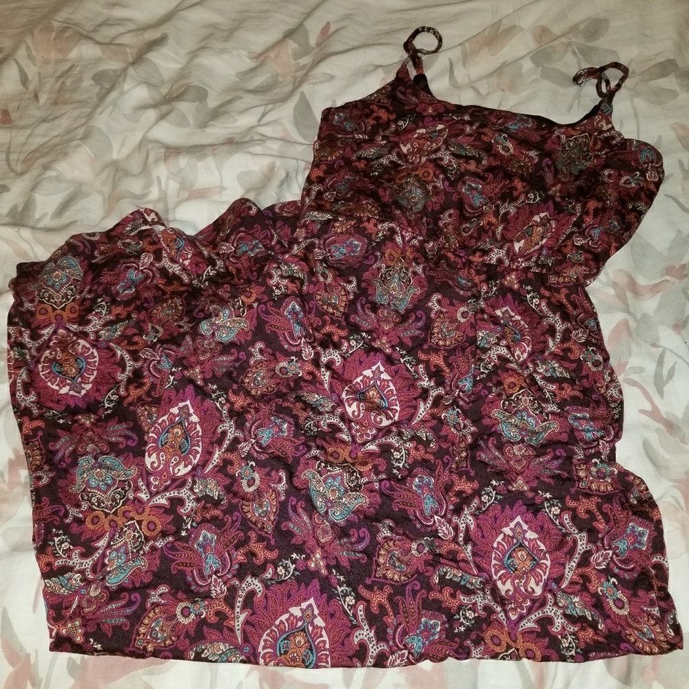 Paisley print maxi dress
